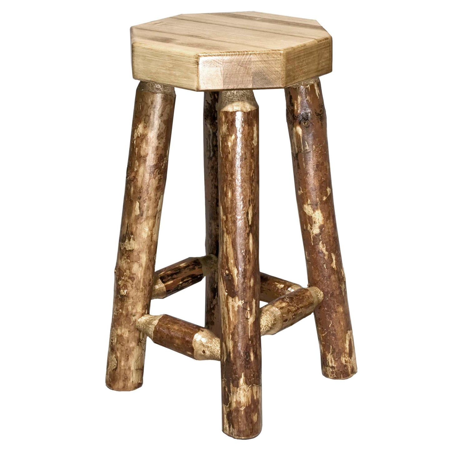 Montana Woodworks Glacier Country Collection Backless Barstool MWGCBN