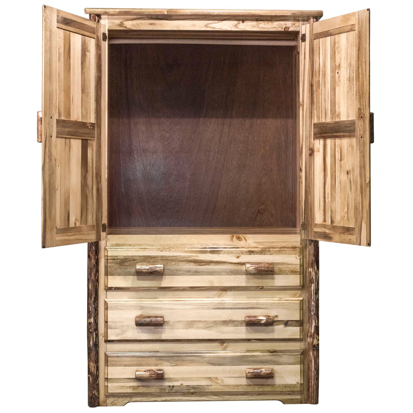 Montana Woodworks Glacier Country Collection Armoire/Wardrobe MWGCARN