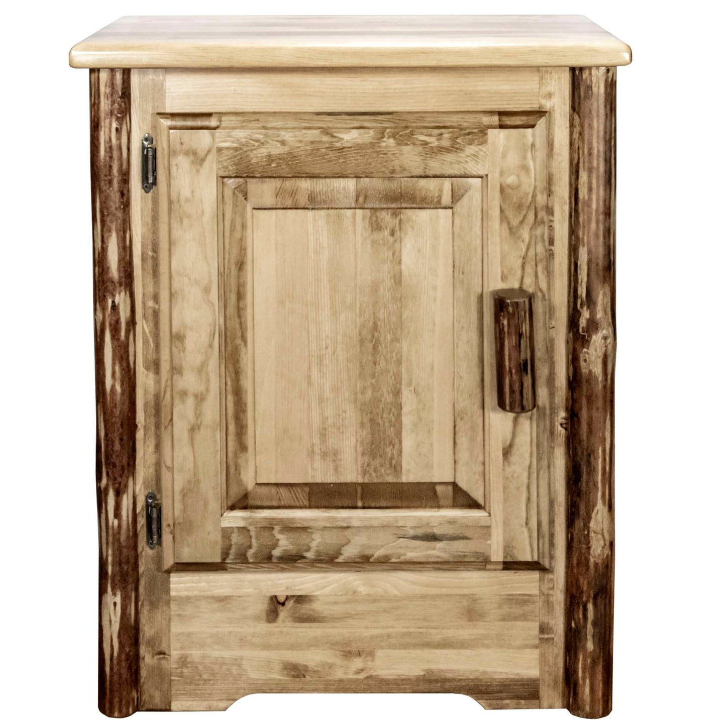 Montana Woodworks Glacier Country Collection Accent Cabinet w/ Laser Engraved Design, Left/Right Hinged