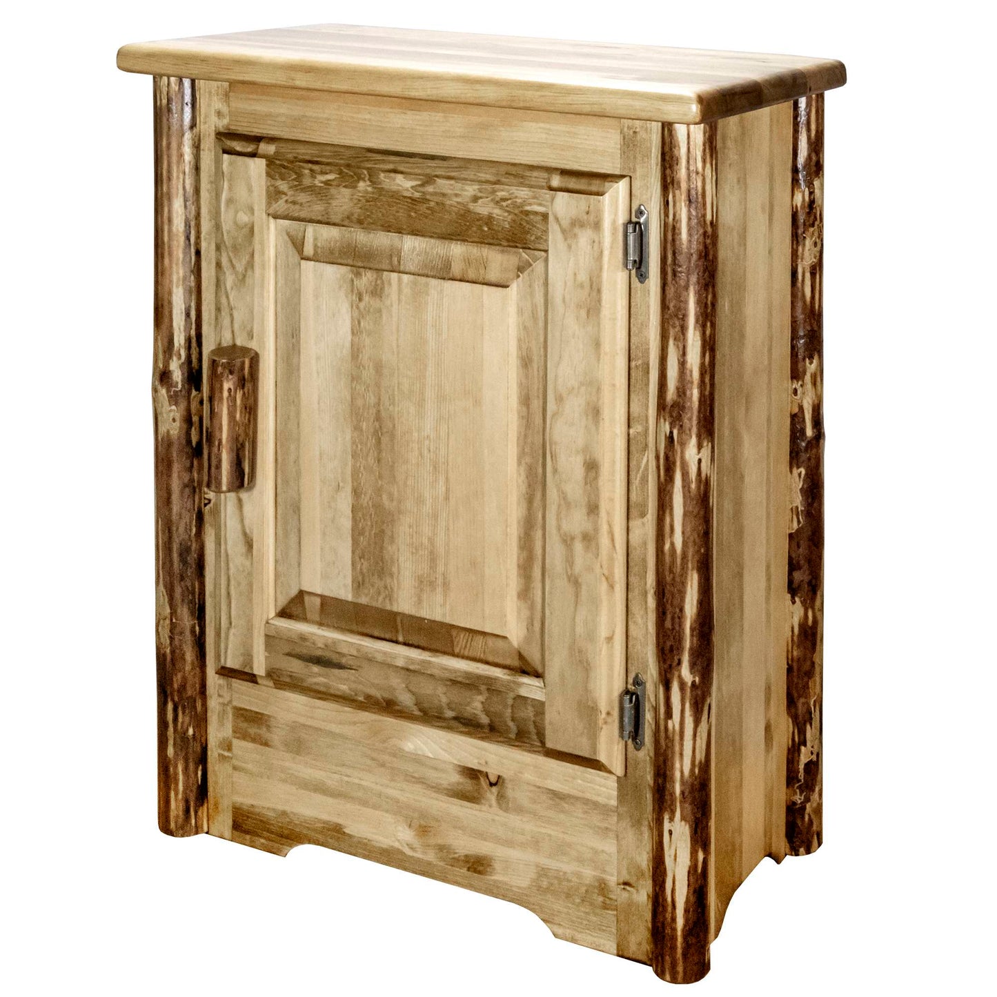 Montana Woodworks Glacier Country Collection Accent Cabinet w/ Laser Engraved Design, Left/Right Hinged