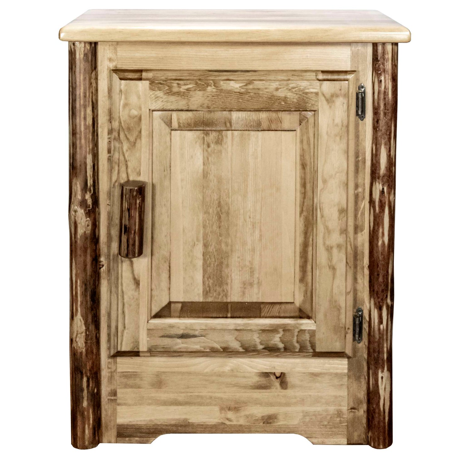 Montana Woodworks Glacier Country Collection Accent Cabinet w/ Laser Engraved Design, Left/Right Hinged