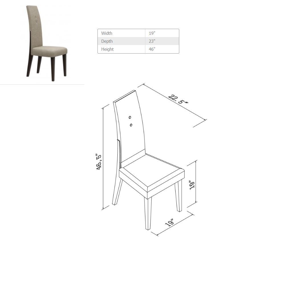 Homeroots 98.5" X 43.5" X 30" Wenge Dining Table And 6Pcs Chair Set 366212 - GOLD STAR Dining