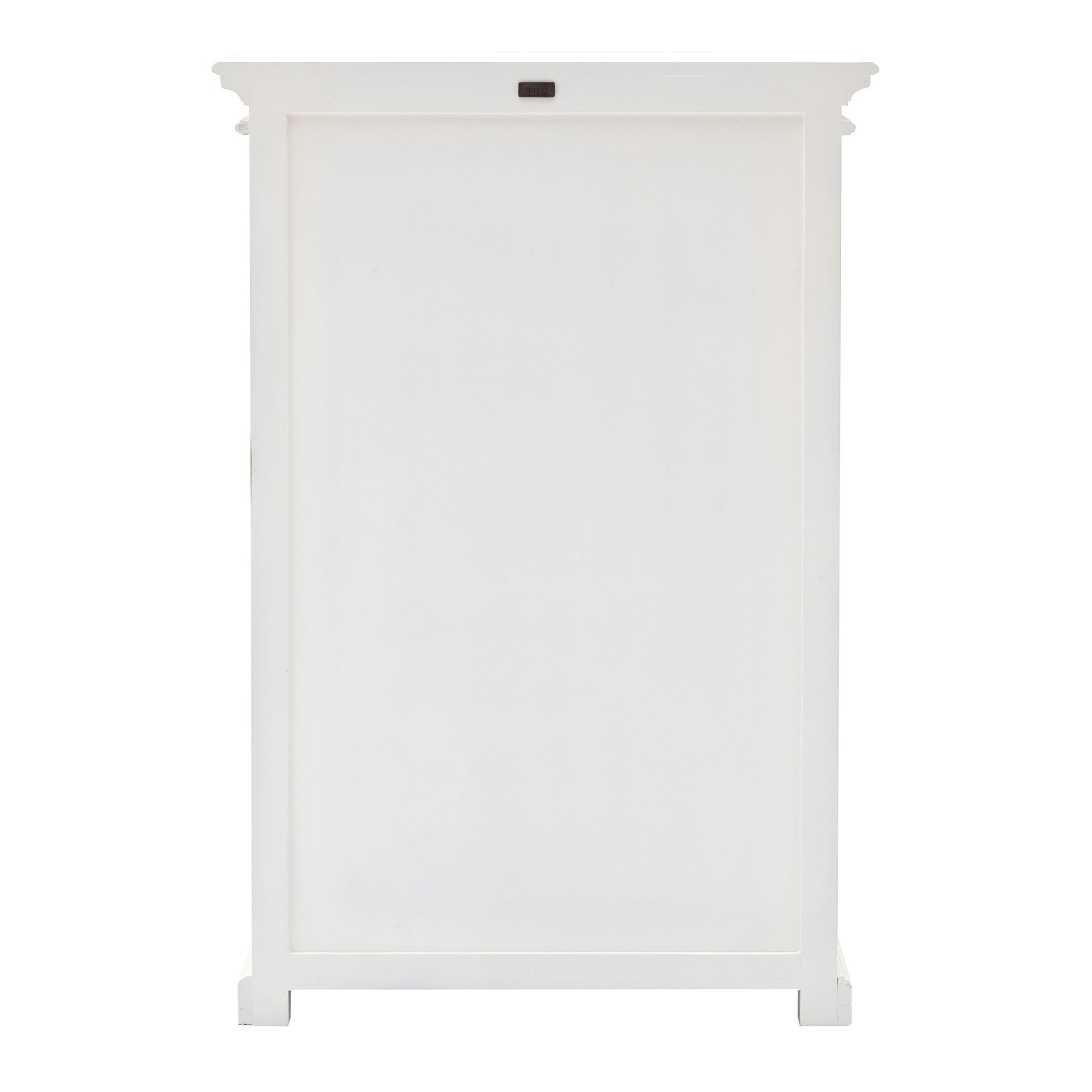 Homeroots Classic White Two Level Storage Cabinet 397840 - GOLD STAR Dining