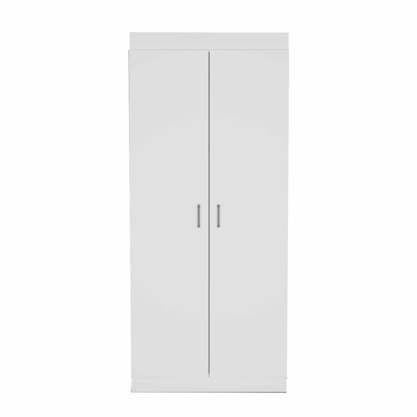 Homeroots 63” Classic White Pantry Cabinet with Two Full Size Doors 403762 - GOLD STAR Dining