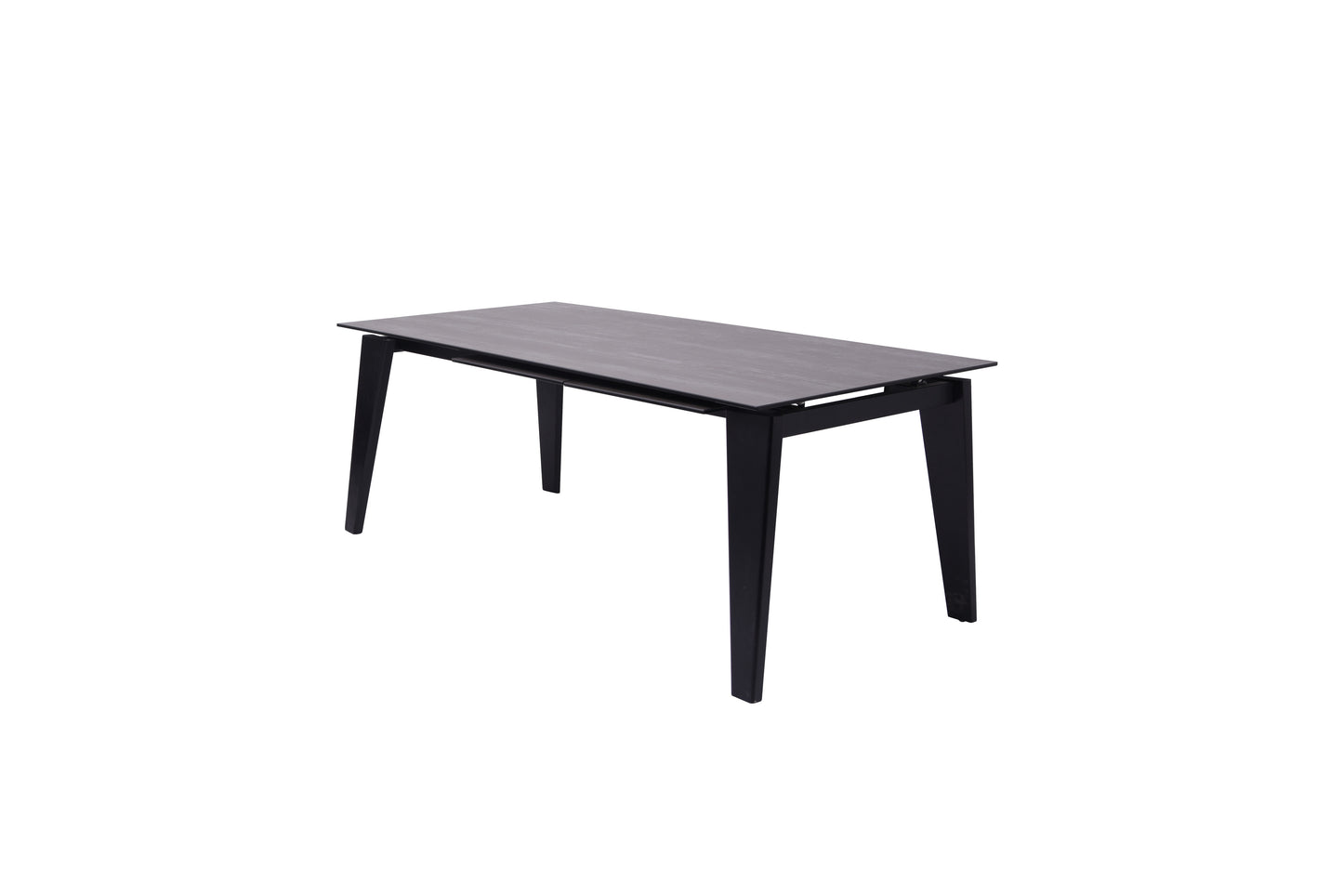 Homeroots 71" Gray and Black Ceramic and Glass Top Extendable Dining Table 488515 - GOLD STAR Dining