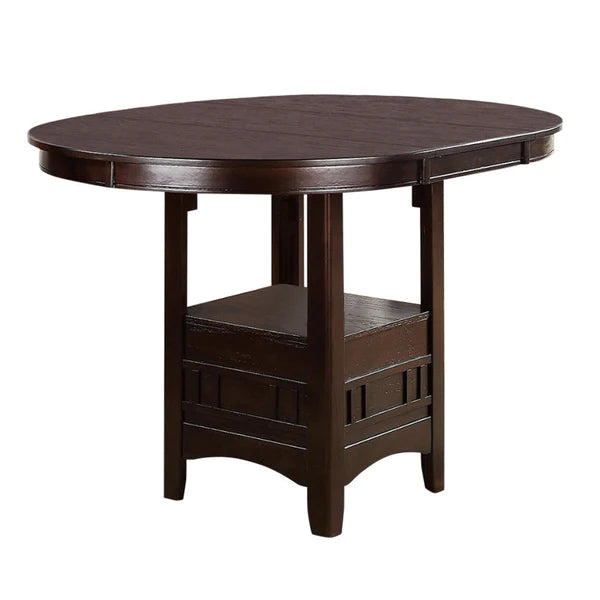 Benzara Wooden Counter Height Table, Brown BM171297 - GOLD STAR Dining