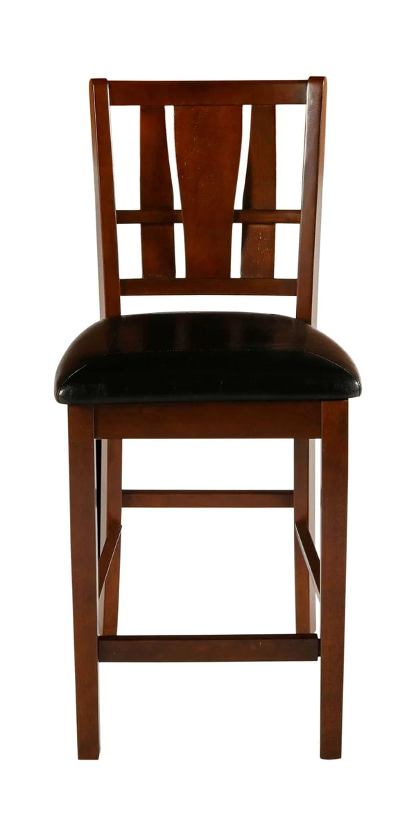 Benzara Wooden 5 Piece Counter Height Dining Set, Brown and Black BM221239 - GOLD STAR Dining