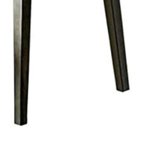 Benzara Rectangular Wooden Dining Table with Tapered Block Legs, Gray BM233841 - GOLD STAR Dining